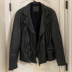 Allsaints Leather Jacket - Size Large
